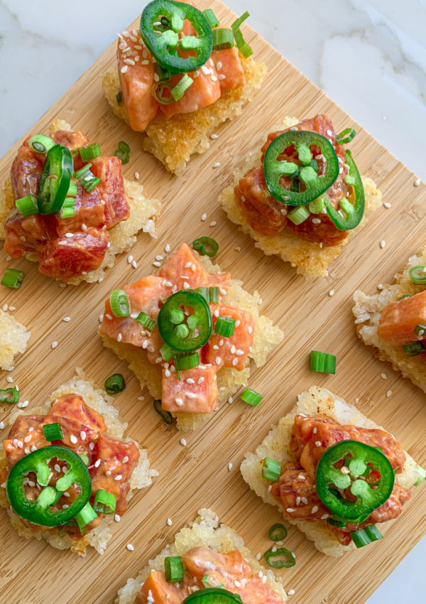 Crispy Gluten Free Sashimi Bites