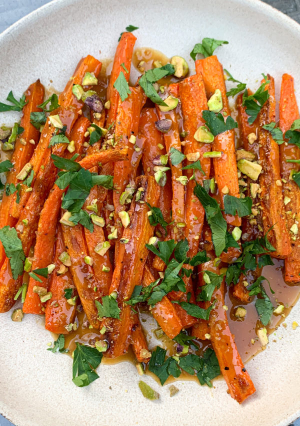 Miso Glazed Oven-Roasted Carrots