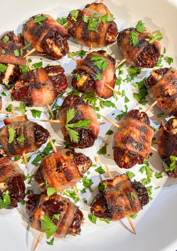Bacon-Wrapped Goat Cheese Dates Made Simple (Gluten Free)